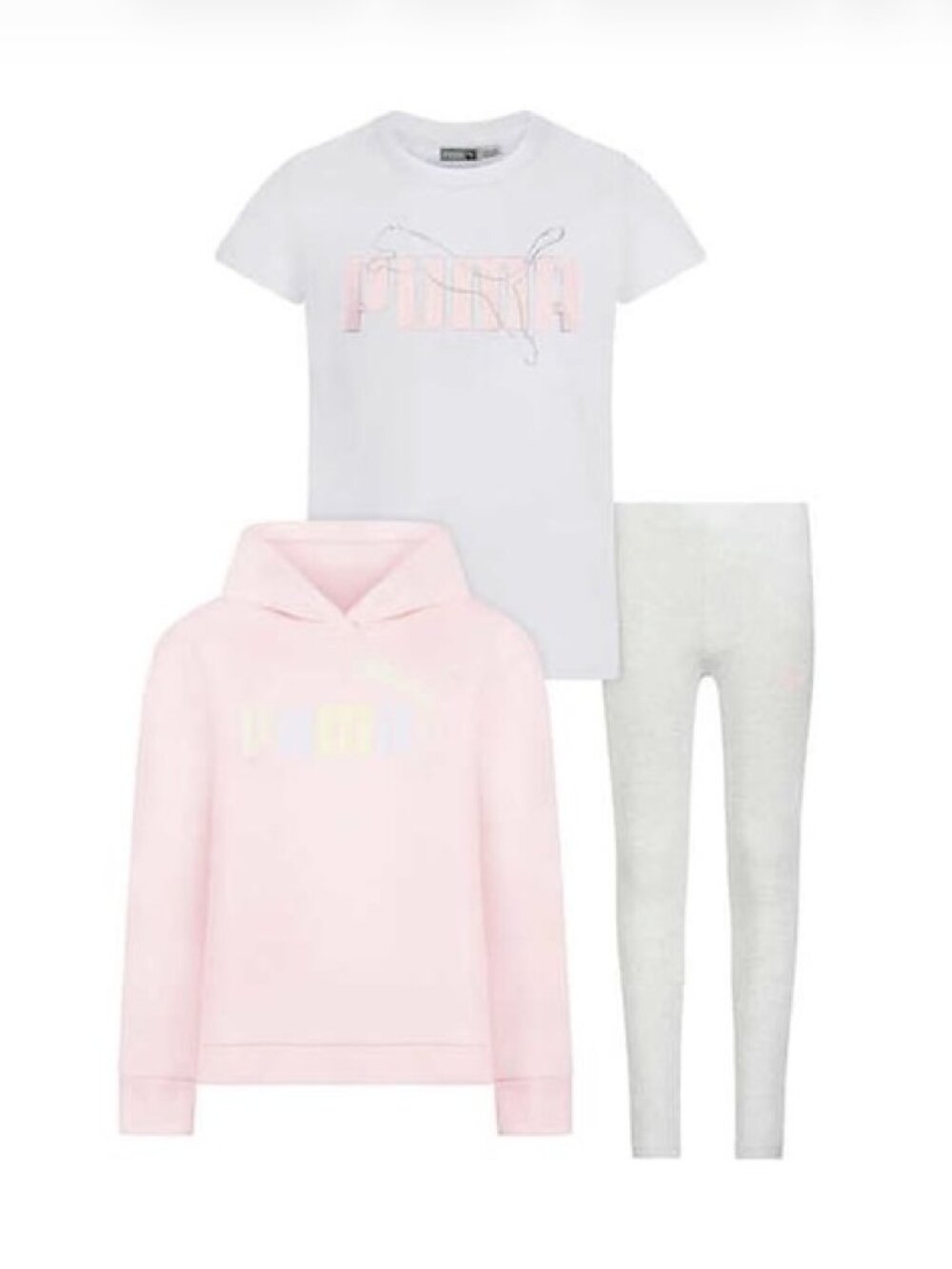 PUMA Youth 3-piece Fleece Set XS 5/6 - Picture 1 of 5